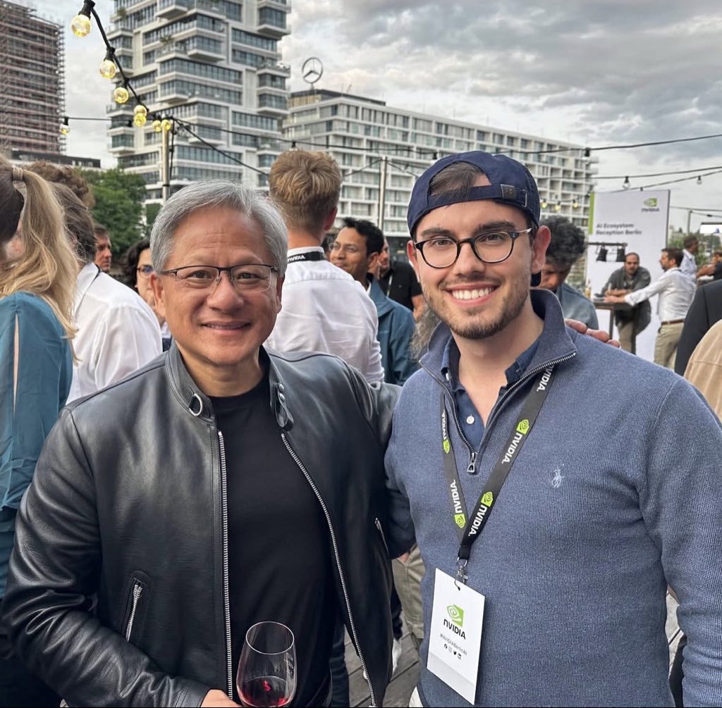 Jensen Huang and Leander Johannes Kahrens